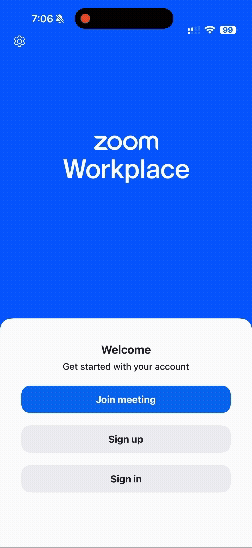 Walkthrough of enabling original sound in the Zoom mobile app